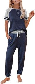 img 4 attached to 👗 Stylish and Comfortable AUTOMET Lounge Sets for Women: Two Piece Outfits for the Perfect Loungewear Experience