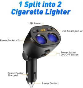 img 3 attached to Cigarette Eletrand Splitter Switches Voltmeter