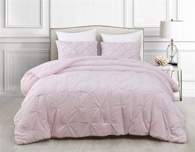 img 4 attached to 🛏️ Набор SupraSoft Mari Ultra Soft Stone Washed, мягко-розовый: роскошный и уютный комплект постельных принадлежностей размера "King Size