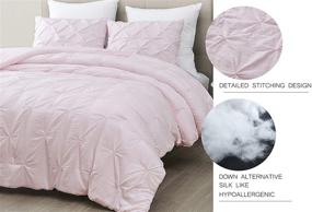 img 3 attached to 🛏️ Набор SupraSoft Mari Ultra Soft Stone Washed, мягко-розовый: роскошный и уютный комплект постельных принадлежностей размера "King Size