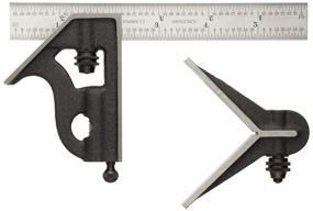 img 2 attached to 🔍 Starrett 11HC-6-4R Cast Iron Square and Center Heads: Regular Blade Combination Square, Black Wrinkle Finish, 4R Graduation, 6" Size - Comprehensive Review