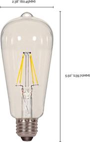 img 1 attached to 💡 Satco S9895 Filament Warm White: Brilliantly Efficient Lighting Solution