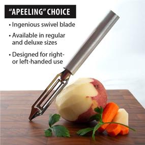 img 3 attached to 🍴 Rada Cutlery Deluxe Stainless Steel Vegetable Peeler – Aluminum Handle, 8-3/8 Inches