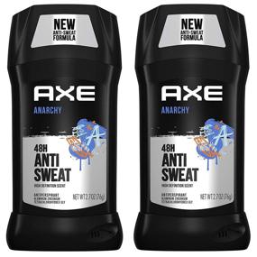 img 4 attached to 🏻 AXE Anarchy For Him Deodorant Stick 2.7 oz, Pack of 2 - Effective Antiperspirant for Men