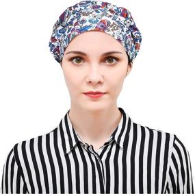 img 1 attached to 👒 DREYOLIFE Bouffant Hats Set: 3-Piece Value Pack with Cotton Sweatband