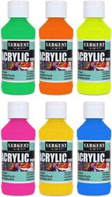 img 1 attached to 🎨 Sargent Art Fluorescent Acrylic Paint, 6-Pack – 4 oz Each (Total 24 Ounce)