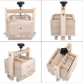 img 3 attached to 🧀 Inkesky Tofu Cheese Maker & Press: 2-In-1 Kit, Wooden Construction with Cloth