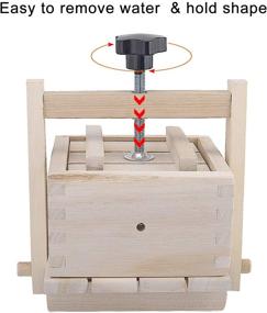 img 2 attached to 🧀 Inkesky Tofu Cheese Maker & Press: 2-In-1 Kit, Wooden Construction with Cloth