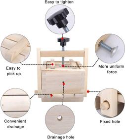 img 1 attached to 🧀 Inkesky Tofu Cheese Maker & Press: 2-In-1 Kit, Wooden Construction with Cloth