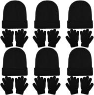 cooraby beanies stretchy fingers burgundy logo