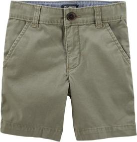img 3 attached to Discover Adventure with Little 👦 Stretch Front Short Explorer Boys' Clothing