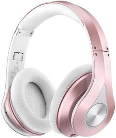 img 4 attached to 🎧 Enhanced 65Hrs Wireless Headphones with Wireless 5.0, HD Mic, and Hi-Fi Audio for PC TV Online Course