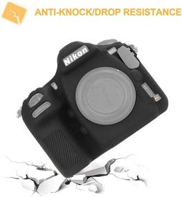 img 1 attached to 📷 Корпус STSEETOP для Nikon D850: Премиальная силиконовая резиновая крышка для камеры для максимальной защиты (черный)