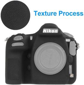 img 2 attached to 📷 Корпус STSEETOP для Nikon D850: Премиальная силиконовая резиновая крышка для камеры для максимальной защиты (черный)