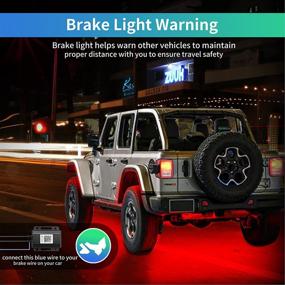 img 2 attached to 🚙 Chipcolor 12 Pods LED Rock Lights Kit with APP/RF Control, Multicolor MagicRGB Underglow Neon Lights Waterproof Brake Light Music Mode - Ideal for Car Jeep Truck ATV RZR UTV Off-road