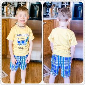 img 3 attached to 👕 Cotton Toddler Boy Clothes: 2-Piece Short Set Summer Outfits – T-Shirt and Shorts (Size 2-7 Years)