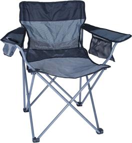 img 1 attached to 🪑 Stansport Apex Oversized High Back Arm Chair: Ultimate Comfort and Style in Black/Silver