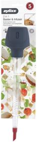 img 2 attached to 🍗 Zyliss 2 in 1 Baster and Infuser: Versatile Clear/Grey/Red Medium Size for Effortless Cooking