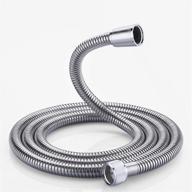 118 inches (10 feet) extra long rainovo shower hose stainless steel – kink-free flexible shower hose attachment, brushed nickel finish – ideal replacement extension for handheld shower head logo