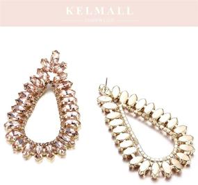 img 1 attached to Earrings Exaggerated Teardrop KELMALL COLLECTION