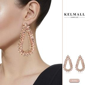 img 3 attached to Earrings Exaggerated Teardrop KELMALL COLLECTION