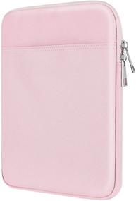 img 4 attached to 📱 TiMOVO Tablet Sleeve Case for 8-9 Inch Tablets - Compatible with iPad Mini 6, iPad Mini 5/4/3/2/1, Galaxy Tab A7 Lite 8.7/Tab A 8.0/Tab A 8.4, Fire HD 8 & 8 Plus 2020 - Portable Protective Bag with Pockets - Pink