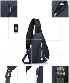 img 3 attached to MOSISO Lightweight Daypack Рюкзак для зарядки