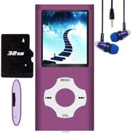 🎵 hotechs mp3 player/mp4 player with 32gb memory card, lcd screen, usb port, fm radio, and voice record - slim classic digital music player logo