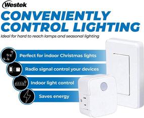 img 3 attached to 🔌 Effortless Operation with WESTEK Indoor Wireless Outlet!