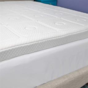 img 2 attached to Enhance Comfort and Support with SensorPEDIC Luxury Extraordinaire 3-Inch Quilted Memory Foam Mattress Topper - Twin Size, White