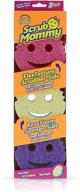 🧽 scrub daddy scrub mommy dual-sided scrubber and sponge - scratch-free & odor-resistant - 3 count 1 ea logo