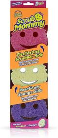 img 4 attached to 🧽 Scrub Daddy Scrub Mommy Dual-Sided Scrubber and Sponge - Scratch-Free & Odor-Resistant - 3 Count 1 ea