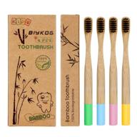 🐼 biykog kids bamboo toothbrushes: eco-friendly & biodegradable charcoal bristles logo