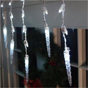 img 2 attached to 🌟 Brite Star 60ct Icicle Light, Pure White – Illuminating Your Holiday Decor with 60 Count of Radiant Glow