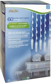 img 1 attached to 🌟 Brite Star 60ct Icicle Light, Pure White – Illuminating Your Holiday Decor with 60 Count of Radiant Glow