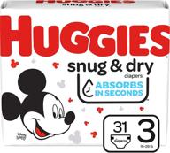 👶 huggies snug & dry baby diapers, size 3, 31 ct: ultimate comfort and leakage protection logo