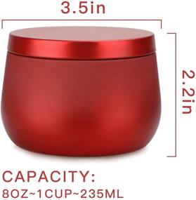 img 1 attached to Nachy Candle Tins 24 Pcs - 8 oz Large Metal Cans with Lids: Portable Travel Tin Containers for Candle Making, Kitchen Spices, Candies, and More - 4-Color Variants