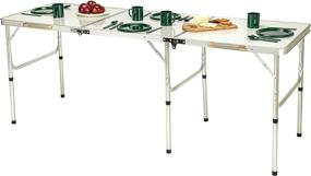 img 2 attached to 🪑 Portable Lightweight Aluminum Folding Table by Trademark Innovations: Your Ultimate Space-Saving Solution