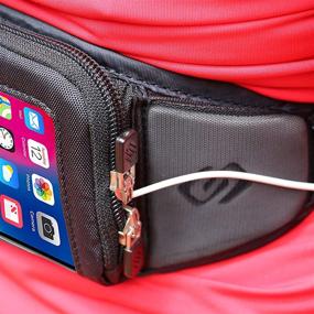 img 2 attached to 🏃 Sporteer Kinetic K1 Running Belt Waist Pack for iPhone 13 Pro Max, Galaxy S21+, Pixel 4 XL, and more - Fits Cases