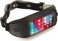 🏃 sporteer kinetic k1 running belt waist pack for iphone 13 pro max, galaxy s21+, pixel 4 xl, and more - fits cases logo