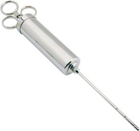 img 2 attached to 🔪 Enhance Flavors Easily: Weston Marinade Injector, 2 oz Capacity, Nickle Plated Brass, Dishwasher Safe