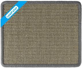 img 4 attached to LSAIFATER Cat Scratching Mat - Natural Sisal Mat to Safeguard Carpets and Sofas