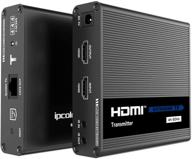 wejupit 4k@60hz hdmi extender with single cat6/6a/7 - uncompressed transmitter and receiver, 230ft range, hdr 18gbps, hdmi loop-out, two way ir, optical audio output logo