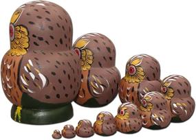img 2 attached to Moonmo Handmade Russian Nesting Matryoshka Novelty & Gag Toys for Nesting Dolls