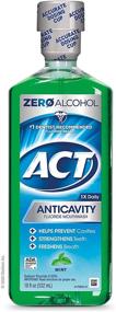 img 4 attached to 🌿 ACT Zero Alcohol Fluoride Mouthwash 18 fl. oz. – Mint, with Accurate Dosing Cup