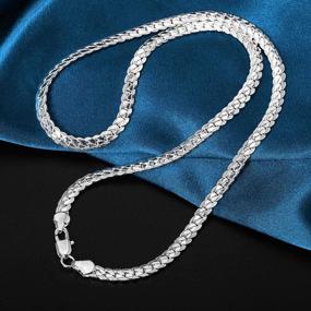 img 3 attached to 🔗 6mm 925 Sterling Silver Orentini Link Chain