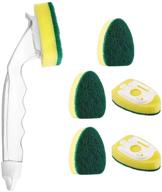 🧽 dishwand replacement heads - sink clean non-scratch sponge brush refill pads for kitchen dish scrubber logo