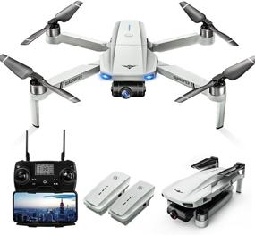 img 4 attached to 📸 LARVENDER 4K Camera Drones for Adults - GPS Drone with 2-Axis Gimbal Camera, 5G FPV, Dual Antenna, 50Mins Flight Time, Auto Return Home - Includes Carrying Case