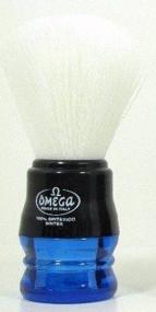 img 1 attached to Omega Synthetic Bristle Shaving Handle