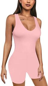 img 3 attached to XXTAXN Sleeveless Rompers Bodycon Jumpsuit Women's Clothing for Jumpsuits, Rompers & Overalls